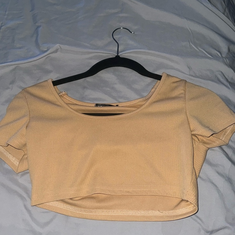 Tan Very Cropped Top, Worn once